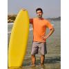 imageTACVASEN Swim Shirts for Men Rash Guard SPF Short Sleeve Sun TShirt UPF 50 Quick Dry Lightweight Fishing Water Shirt15orange