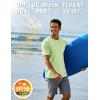 imageTACVASEN Swim Shirts for Men Rash Guard SPF Short Sleeve Sun TShirt UPF 50 Quick Dry Lightweight Fishing Water Shirt16light Green