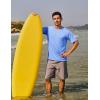 imageTACVASEN Swim Shirts for Men Rash Guard SPF Short Sleeve Sun TShirt UPF 50 Quick Dry Lightweight Fishing Water Shirt18light Blue