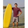 imageTACVASEN Swim Shirts for Men Rash Guard SPF Short Sleeve Sun TShirt UPF 50 Quick Dry Lightweight Fishing Water Shirt19wine Red