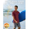 imageTACVASEN Swim Shirts for Men Rash Guard SPF Short Sleeve Sun TShirt UPF 50 Quick Dry Lightweight Fishing Water Shirt19wine Red