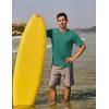 imageTACVASEN Swim Shirts for Men Rash Guard SPF Short Sleeve Sun TShirt UPF 50 Quick Dry Lightweight Fishing Water Shirt21jade Green