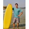 imageTACVASEN Swim Shirts for Men Rash Guard SPF Short Sleeve Sun TShirt UPF 50 Quick Dry Lightweight Fishing Water Shirt23grey Green