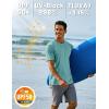 imageTACVASEN Swim Shirts for Men Rash Guard SPF Short Sleeve Sun TShirt UPF 50 Quick Dry Lightweight Fishing Water Shirt23grey Green