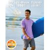 imageTACVASEN Swim Shirts for Men Rash Guard SPF Short Sleeve Sun TShirt UPF 50 Quick Dry Lightweight Fishing Water Shirt25purple