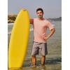 imageTACVASEN Swim Shirts for Men Rash Guard SPF Short Sleeve Sun TShirt UPF 50 Quick Dry Lightweight Fishing Water Shirt26apricot