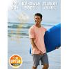 imageTACVASEN Swim Shirts for Men Rash Guard SPF Short Sleeve Sun TShirt UPF 50 Quick Dry Lightweight Fishing Water Shirt26apricot