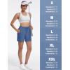 imageTACVASEN Womens 5 Hiking Shorts Quick Dry Golf Lightweight UPF50 Athletic Shorts Summer Water Resistant Zipper PocketsBluegray