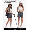 imageTACVASEN Womens 5 Hiking Shorts Quick Dry Golf Lightweight UPF50 Athletic Shorts Summer Water Resistant Zipper PocketsDarkgrey