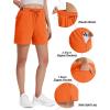 imageTACVASEN Womens 5 Hiking Shorts Quick Dry Golf Lightweight UPF50 Athletic Shorts Summer Water Resistant Zipper PocketsFlorange