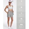 imageTACVASEN Womens 5 Hiking Shorts Quick Dry Golf Lightweight UPF50 Athletic Shorts Summer Water Resistant Zipper PocketsLgray