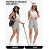 imageTACVASEN Womens 5 Hiking Shorts Quick Dry Golf Lightweight UPF50 Athletic Shorts Summer Water Resistant Zipper PocketsLgray