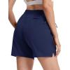 imageTACVASEN Womens 5 Hiking Shorts Quick Dry Golf Lightweight UPF50 Athletic Shorts Summer Water Resistant Zipper PocketsNavy