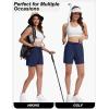 imageTACVASEN Womens 5 Hiking Shorts Quick Dry Golf Lightweight UPF50 Athletic Shorts Summer Water Resistant Zipper PocketsNavy