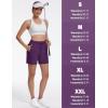 imageTACVASEN Womens 5 Hiking Shorts Quick Dry Golf Lightweight UPF50 Athletic Shorts Summer Water Resistant Zipper PocketsPurplishred