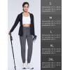 imageTACVASEN Womens Joggers Lightweight Quick Dry Hiking Pants with Pockets Athletic Travel Workout Summer Water ResistantDark Grey
