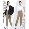 imageTACVASEN Womens Joggers Lightweight Quick Dry Hiking Pants with Pockets Athletic Travel Workout Summer Water ResistantKhaki