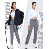 imageTACVASEN Womens Joggers Lightweight Quick Dry Hiking Pants with Pockets Athletic Travel Workout Summer Water ResistantLight Grey