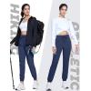 imageTACVASEN Womens Joggers Lightweight Quick Dry Hiking Pants with Pockets Athletic Travel Workout Summer Water ResistantNavy