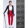 imageTACVASEN Womens Joggers Lightweight Quick Dry Hiking Pants with Pockets Athletic Travel Workout Summer Water ResistantRed