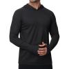 imageTACVASEN Mens Sun Protection Shirts UPF 50 Rash Guard for Men Long Sleeve Lightweight SPF UV Hoodie Swimming Hiking01 Black