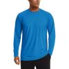 imageTACVASEN Mens Sun Shirt UPF 50 Long Sleeve UV Protection Lightweight Rash Guard Swim Shirt Quick Dry Fishing TShirt26blue Green