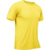 imageTACVASEN Swim Shirts for Men Rash Guard SPF Short Sleeve Sun TShirt UPF 50 Quick Dry Lightweight Fishing Water Shirt01yellow
