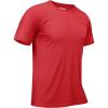imageTACVASEN Swim Shirts for Men Rash Guard SPF Short Sleeve Sun TShirt UPF 50 Quick Dry Lightweight Fishing Water Shirt02tomato Red