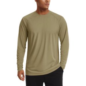 imageTACVASEN Mens Sun Shirt UPF 50 Long Sleeve UV Protection Lightweight Rash Guard Swim Shirt Quick Dry Fishing TShirt08dull Cyan