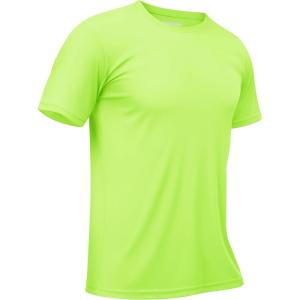 imageTACVASEN Swim Shirts for Men Rash Guard SPF Short Sleeve Sun TShirt UPF 50 Quick Dry Lightweight Fishing Water Shirt03flgreen