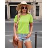 imageTACVASEN Cotton TShirts for Women Crew Neck Short Sleeves Tops Soft Lightweight Casual Summer Basic TeeFgreen