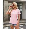 imageTACVASEN Cotton TShirts for Women Crew Neck Short Sleeves Tops Soft Lightweight Casual Summer Basic TeeLight Pink