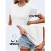 imageTACVASEN Cotton TShirts for Women Crew Neck Short Sleeves Tops Soft Lightweight Casual Summer Basic TeeWhite