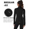 imageTACVASEN Womens Quarter Zip Pullover Fleece Lined Golf Shirt Long Sleeve Workout Tops Athletic Sweatshirt for WomenBlack