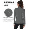 imageTACVASEN Womens Quarter Zip Pullover Fleece Lined Golf Shirt Long Sleeve Workout Tops Athletic Sweatshirt for WomenDark Grey