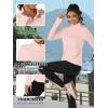 imageTACVASEN Womens Quarter Zip Pullover Fleece Lined Golf Shirt Long Sleeve Workout Tops Athletic Sweatshirt for WomenLight Pink