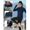imageTACVASEN Womens Quarter Zip Pullover Fleece Lined Golf Shirt Long Sleeve Workout Tops Athletic Sweatshirt for WomenNavy