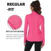 imageTACVASEN Womens Quarter Zip Pullover Fleece Lined Golf Shirt Long Sleeve Workout Tops Athletic Sweatshirt for WomenRose Red