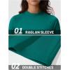 imageTACVASEN Womens Thermal Long Sleeve Mock Turtleneck Shirt Fleece Lined Base Layer Tops for Cold Weather WorkoutEgreen