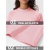 imageTACVASEN Womens Thermal Long Sleeve Mock Turtleneck Shirt Fleece Lined Base Layer Tops for Cold Weather WorkoutLightpink