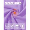 imageTACVASEN Womens Thermal Long Sleeve Mock Turtleneck Shirt Fleece Lined Base Layer Tops for Cold Weather WorkoutLtpurple