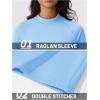 imageTACVASEN Womens Thermal Long Sleeve Mock Turtleneck Shirt Fleece Lined Base Layer Tops for Cold Weather WorkoutLtskyblue