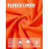 imageTACVASEN Womens Thermal Long Sleeve Mock Turtleneck Shirt Fleece Lined Base Layer Tops for Cold Weather WorkoutOrange