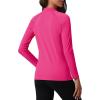 imageTACVASEN Womens Thermal Long Sleeve Mock Turtleneck Shirt Fleece Lined Base Layer Tops for Cold Weather WorkoutRosered
