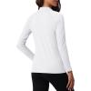 imageTACVASEN Womens Thermal Long Sleeve Mock Turtleneck Shirt Fleece Lined Base Layer Tops for Cold Weather WorkoutWhite
