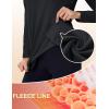 imageTACVASEN Womens Thermal Shirts Mock Turtleneck Fleece Lined Long Sleeve Underwear Water Resistant Athletic Base LayerBlack