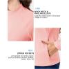 imageTACVASEN Womens Thermal Shirts Mock Turtleneck Fleece Lined Long Sleeve Underwear Water Resistant Athletic Base LayerLight Pink