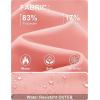 imageTACVASEN Womens Thermal Shirts Mock Turtleneck Fleece Lined Long Sleeve Underwear Water Resistant Athletic Base LayerLight Pink