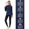 imageTACVASEN Womens Thermal Shirts Mock Turtleneck Fleece Lined Long Sleeve Underwear Water Resistant Athletic Base LayerNavy Blue