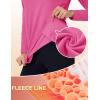 imageTACVASEN Womens Thermal Shirts Mock Turtleneck Fleece Lined Long Sleeve Underwear Water Resistant Athletic Base LayerRose Red